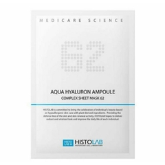 HISTOLAB AQUA HYALURON AMPOULE COMPLEX SHEET MASK 62 / MẶT NẠ GIẤY CẤP ẨM, TĂNG ĐỘ ĐÀN HỒI, GIÚP DA CĂNG BÓNG MỊN MÀNG