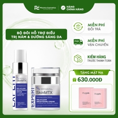 SKINMTX MELACLEAR BRIGHTENING: Bộ Đôi Đặc Trị Nám & Dưỡng Sáng Da Chuyên Sâu, Cho Làn Da Đều Màu Rạng Rỡ