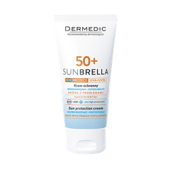 DERMEDIC SUNBRELLA SUN PROTECTION CREAM SKIN WITH VASCULAR PROBLEMS SPF 50+/ KEM CHỐNG NẮNG DÀNH CHO DA NHẠY CẢM 50G