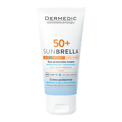 DERMEDIC SUNBRELLA SUN PROTECTION CREAM DRY AND NORMAL SKIN/ KEM CHỐNG NẮNG DÀNH CHO DA THƯỜNG, DA KHÔ 50G