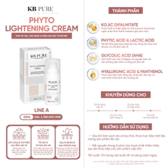 KB PURE Phyto Lightening Cream (30ml) – Kem Tái Tạo, Làm Sáng Và Phân Giải Sắc Tố Bề Mặt 