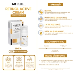 KB PURE RETINOL ACTIVE CREAM: Kem Dưỡng Tái Tạo & Trẻ Hóa Làn Da Không Gây Kích Ứng