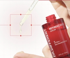 DR.DIFFERENT RETINIACIN 10 SERUM 30ML: TINH CHẤT RETINAL VÀ NIACINAMIDE 10% HỖ TRỢ GIẢM DẦU, MỜ THÂM VÀ CẢI THIỆN LÃO HÓA
