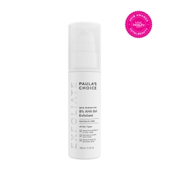 PAULA'S CHOICE SKIN PERFECTING 8% AHA GEL EXFOLIANT 100ML/ GEL LOẠI BỎ TẾ BÀO CHẾT HÓA HỌC PAULA'S CHOICE SKIN PERFECTING 8% AHA GEL EXFOLIANT 100ML