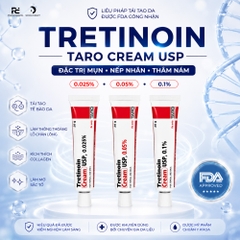 TRETINOIN TARO CREAM USP: Liệu Pháp Đặc Trị Mụn, Nếp Nhăn & Sắc Tố Với Hiệu Quả Đã Được FDA Công Nhận