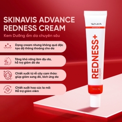 SKINAVIS ADVANCE REDNESS CREAM: Kem Dưỡng Ẩm Chuyên Sâu, Làm Dịu & Giảm Mẩn Đỏ Cho Da Nhạy Cảm