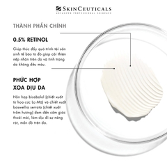 SKINCEUTICALS RETINOL 0.5 / TINH CHẤT CHUYÊN BIỆT GIÚP DƯỠNG DA, LÀM MỀM MỊN, GIẢM ĐỐM NÂU, CÁC KHUYẾT ĐIỂM TRÊN DA SAU MỤN, GIẢM CÁC DẤU HIỆU LÃO HOÁ