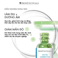 SKINCEUTICALS PHYTO CORRECTIVE / TINH CHẤT CHUYÊN BIỆT GIÚP LÀM DỊU, GIẢM KÍCH ỨNG VÀ CẤP ẨM DÀNH CHO DA DẦU, NHẠY CẢM VÀ DA TỔN THƯƠNG SAU MỤN