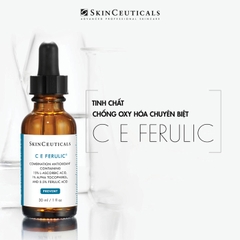 SKINCEUTICALS C E FERULIC / TINH CHẤT CHUYÊN BIỆT GIÚP BẢO VỆ DA TRƯỚC TÁC NHÂN OXY HOÁ, LÀM MỜ NẾP NHĂN, GIÚP DA TƯƠI TRẺ VÀ SĂN CHẮC