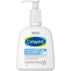 CETAPHIL HYDRATING FOAMING CREAM CLEANSER/ SỮA RỬA MẶT TẠO BỌT MỊN DỊU LÀNH CHO DA NHẠY CẢM