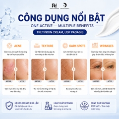 TRETINOIN CREAM, USP PADAGIS: Giải Pháp Chuyên Sâu Cho Mụn, Thâm & Lão Hóa Da
