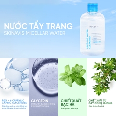 Skinavis Micellar Water: Nước Tẩy Trang Dịu Nhẹ - Sạch Sâu & Không Gây Khô Da
