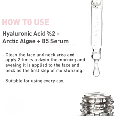 BIONNEX THE NORDEA HYALURONIC ACID 2% + ARCTIC ALGAE + B5 SERUM 30ML: Tinh Chất Cấp Ẩm Chuyên Sâu, Cho Da Căng Mịn Và Rạng Rỡ