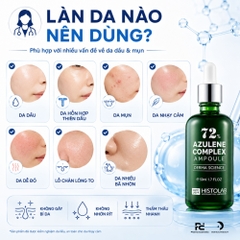 Histolab 72% Azulene Complex Ampoule – Tinh Chất Dịu Da, Kiểm Soát Nhờn Và Ngăn Ngừa Mụn