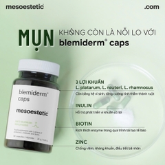 MESOESTETICS BLEMIDERM CAPS / VIÊN NANG HỖ TRỢ ĐIỀU TRỊ MỤN