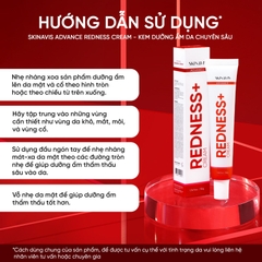 SKINAVIS ADVANCE REDNESS CREAM: Kem Dưỡng Ẩm Chuyên Sâu, Làm Dịu & Giảm Mẩn Đỏ Cho Da Nhạy Cảm