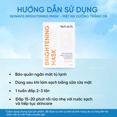 SKINAVIS BRIGHTENING MASK: Mặt Nạ Cấp Ẩm & Phục Hồi, Cho Làn Da Sáng Mịn Rạng Rỡ