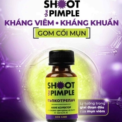 SHIMANI SHOOT THE PIMPLE: Kem Chấm Mụn Đột Phá - Giảm Sưng, Gom Cồi & Ngăn Ngừa Tái Phát Sau 1-3 Ngày