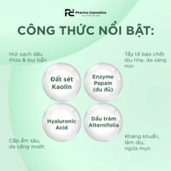 EFFECTHA PURIFYING CLAY MASK / MẶT NẠ ĐẤT SET THẢI ĐỘC DA
