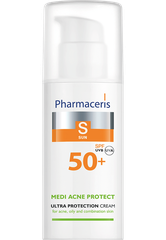 Pharmaceris S Medi Acne Protect SPF 50+: Kem Chống Nắng Kiềm Dầu, Kháng Khuẩn & Ngừa Mụn Chuyên Sâu
