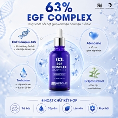 Histolab 63% EGF Complex Ampoule – Tinh Chất Hỗ Trợ Làm Mờ Nếp Nhăn, Tăng Cường Độ Đàn Hồi Và Nuôi Dưỡng Da Tươi Trẻ