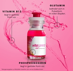 VITASPRINT B12 TRINKFLÄSCHCHEN: Liệu Pháp Tăng Cường Năng Lượng Tinh Thần & Thể Chất - Giảm Mệt Mỏi, Tăng Tập Trung