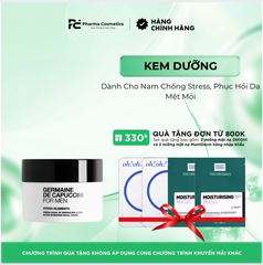 GERMAINE DE CAPUCCINI FOR MEN HYDRA-ELEMENTS: Kem Dưỡng Ẩm Cho Nam Chống Stress, Phục Hồi Da Mệt Mỏi