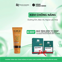 GIGI SUNCARE DAILY MOIST SPF 30: Kem Chống Nắng Dưỡng Ẩm, Bảo Vệ, Ngừa Lão Hóa