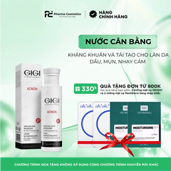 GIGI ACNON SPOTLESS SKIN REFRESHER / NƯỚC CÂN BẰNG, KHÁNG KHUẨN VÀ TÁI TẠO CHO LÀN DA DẦU, MỤN, NHẠY CẢM 