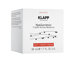 KLAPP Hyaluronic Triple Action Moisture Day + Night Cream: Kem Dưỡng Ẩm Đa Tầng, Phục Hồi Độ Đàn Hồi & Căng Bóng Da