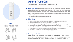 PROFIDERM AZEXO PURE GEL: Gel Đặc Trị Mụn & Sắc Tố - Kháng Khuẩn, Phục Hồi & Làm Sáng Da Đột Phá