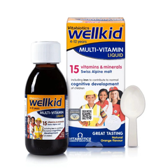 VITABIOTICS WELLKID MULTI - VITAMIN LIQUID: Siro Vitamin Tổng Hợp Cho Bé Khỏe Mạnh & Phát Triển Toàn Diện 