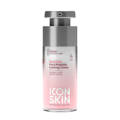 ICON SKIN SENSICARE PRE&PROBIOTIC CALMING CREAM / KEM DƯỠNG LẬP TỨC LÀM ẨM LÀN DA KHÔ NHẠY CẢM VÀ PHỤC HỒI HÀNG RÀO BẢO VỆ, NHANH CHÓNG LOẠI BỎ BONG TRÓC 