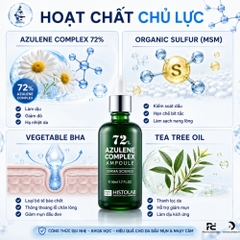 Histolab 72% Azulene Complex Ampoule – Tinh Chất Dịu Da, Kiểm Soát Nhờn Và Ngăn Ngừa Mụn