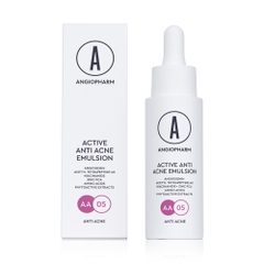 ANGIOPHARM Active Anti Acne Emulsion 30ml – Tinh chất không dầu hỗ trợ giảm mụn và điều tiết bã nhờn
