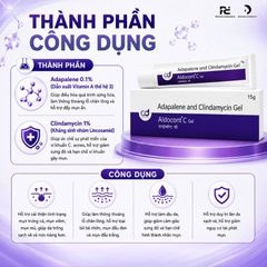 Aldocont C Gel: Giải Pháp Hỗ Trợ Điều Trị Mụn Trứng Cá, Mụn Viêm & Dày Sừng Từ Adapalene & Clindamycin