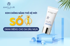 AMPLEUR LUXURY WHITE AQUA / KEM CHỐNG NẮNG THÍCH HỢP CHO DA DẦU, DA HỖN HỢP THIÊN DẦU VÀ DA DẦU MỤN