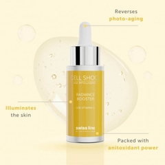 SWISS LINE CELL SHOCK RADIANCE BOOSTER 10% VITAMIN C / TINH CHẤT TRẮNG SÁNG & TRẺ HÓA LÀN DA, ,CHỐNG OXY HÓA