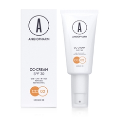 ANGIOPHARM CC-Cream SPF 30 – Kem chống nắng hiệu chỉnh màu da với 3 tông màu
