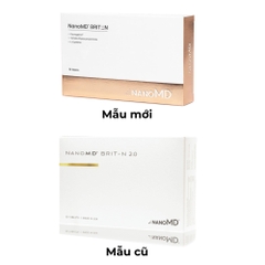 NANOMD BRIT-N 2.0 / VIÊN UỐNG TRẮNG DA GIÚP LÀN DA SÁNG KHỎE TỰ NHIÊN (THUẦN CHAY))