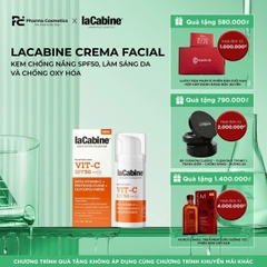 LACABINE CREMA FACIAL FLUIDA VIT-C SPF50 / KEM CHỐNG NẮNG SPF50, LÀM SÁNG DA VÀ CHỐNG OXY HÓA