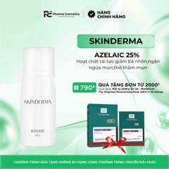 SKINDERMA AZELAIC 25% / HOẠT CHẤT TÁI TẠO, GIẢM BÃ NHỜN, NGĂN NGỪA MỤN, MỜ THÂM MỤN
