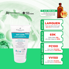FLOSLEK ANTI ACNE BACTERIAL FACE CLEANSING GEL / SỮA RỬA MẶT LÀM SẠCH VÀ DIỆT CÁC VI KHUẨN GÂY MỤN