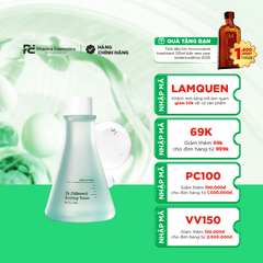 DR.DIFFERENT SCALING TONER (OILY SKIN) / TONER TẨY DA CHẾT DỊU NHẸ CHO DA DẦU VÀ DA HỖN HỢP