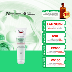 EUCERIN PRO ACNE 3X TREATMENT GEL TO FOAM CLEANSER / GEL RỬA MẶT GIÚP LÀM SẠCH SÂU, GIẢM MỤN, GIẢM THÂM MỤN