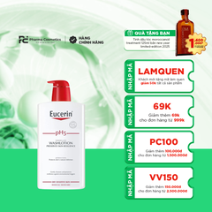 EUCERIN PH5 WASHLOTION / SỮA TẮM CHO DA CƠ THỂ NHẠY CẢM (1000ML)