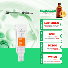 SOPHIESKIN CALM & PROTECT SPF50 FACIAL SUNSCREEN / KEM CHỐNG NẮNG CHO DA NHẠY CẢM HOẶC RẤT KHÔ ( THUẦN CHAY)