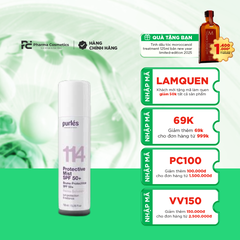 PURLÉS PROTECTIVE MIST SPF 50+ / KEM CHỐNG NẮNG SỬ DỤNG ĐẶC BIỆT CHO DA ĐIỀU TRỊ THẨM MỸ, NHỮNG LÀN DA KÍCH ỨNG VÀ ĐIỀU TRỊ DA BẰNG LỘT TẨY HÓA CHẤT