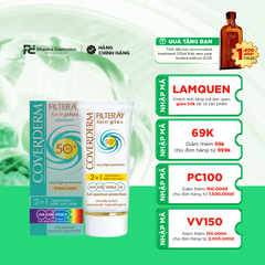 COVERDERM FILTERAY FACE PLUS SPF 50+ OILY/ACNEIC / KEM CHỐNG NẮNG DÀNH CHO DA DẦU NHỜN & MỤN KHÔNG MÀU