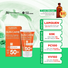FLOSLEK SUN CARE OIL-FREE SUN PROTECTION TINTED CREAM SPF50+ / KEM CHỐNG NẮNG DÀNH CHO DA DẦU